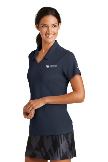 St. John s Church Parishwear 354067 Nike Ladies Dri FIT Micro Pique Polo with Embroidered Logo