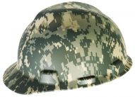 Camouflage MSA V-Gard Hard Hat w/ Ratchet Suspension