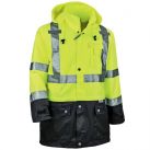 GloWear® 8365BK Hi-Vis Rain Jacket - Type R, Class 3, Black Front