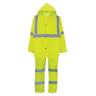 GLO-8000 - FrogWear® HV - 3-Piece High-Visibility Yellow/Green Rain Suit