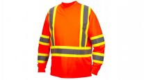 Pyramex RCLTS3110 Hi-Vis Lime Long Sleeve Moisture Wicking T-Shirt