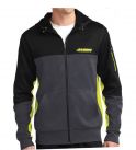 Mens Sport-Tek® Tech Fleece Colorblock Full-Zip Hooded Jacket Embroidered