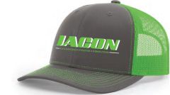 Richardson - Snapback Trucker Cap - 112 Charcoal/Neon Green