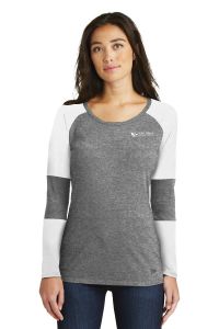 St. John's Church Parishwear LNEA132 New Era® Ladies Tri-Blend Performance Baseball Tee with Screen Printed Logo