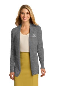 St. John's School Spiritwear LSW289 Port Authority® Ladies Open Front Cardigan Sweater with Embroidered Logo
