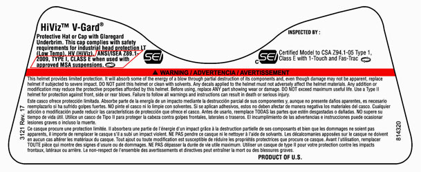 Sample Hard Hat Info Sticker